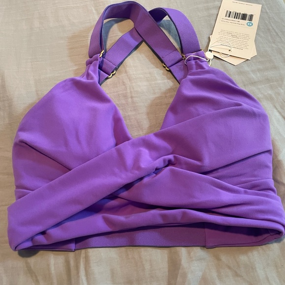 Buffbunny candy wrap sports bra. Party purple. - Picture 3 of 6